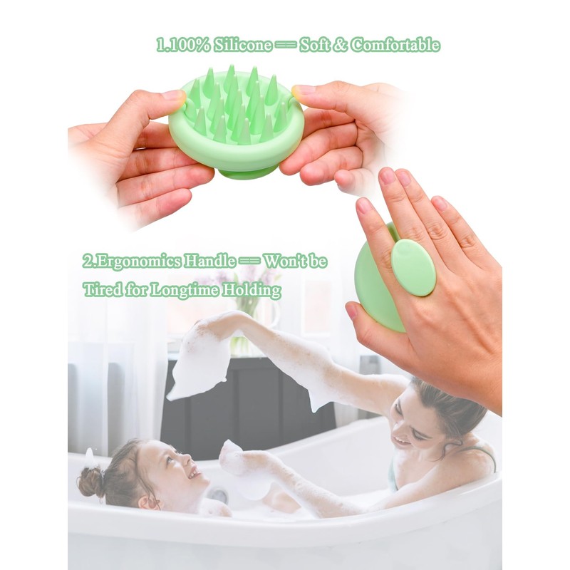 Inscca Shampoo Brush Mint Green