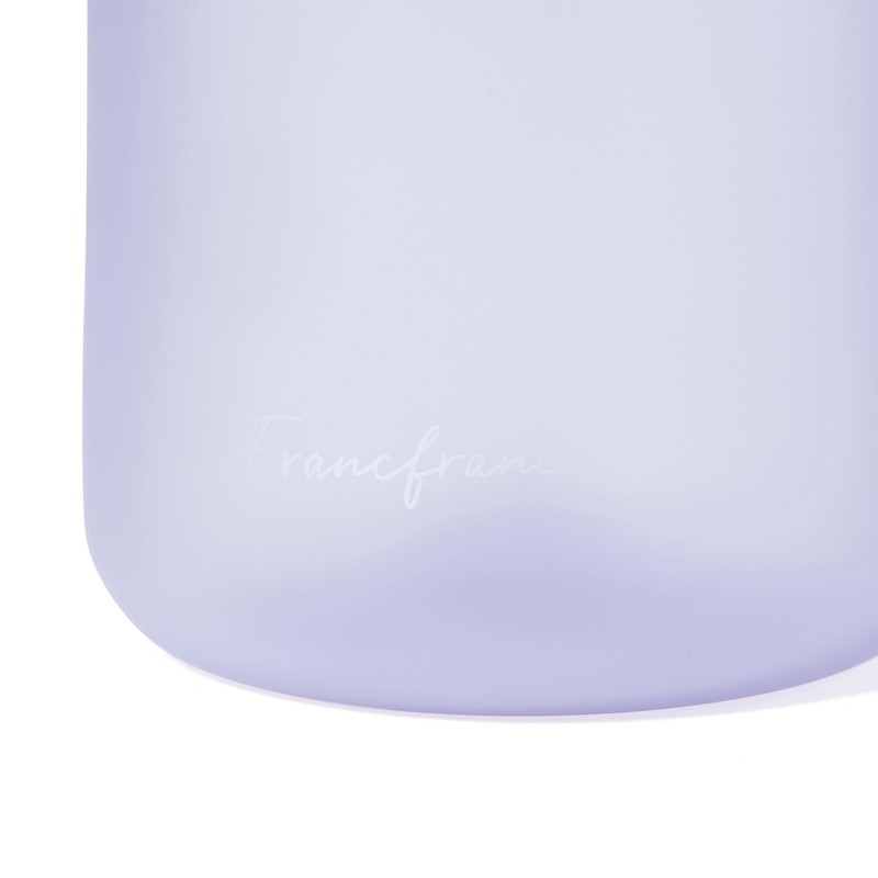 Francfranc One Touch Clear Bottle Purple Water Bottle My Bottle