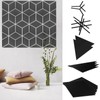 Mirror Wall Stickers Waterproof DIY Acrylic Wall Decals for Living