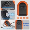 Magntic Key Holder with 4 Digit Combination Lock Hider Under