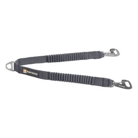RUFFWEAR, Extensión de correa de acoplamiento de doble pista para pasear a 2 perros, gris granito