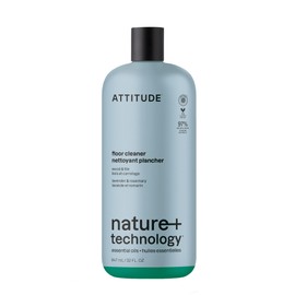 ATTITUDE Floor Cleaner, Natural Origin Ingredients, EWG Verified, Dissolves Stubborn Dirt and Grime, Streak-Less, Lavender & Rosemary, 32 Fl Oz