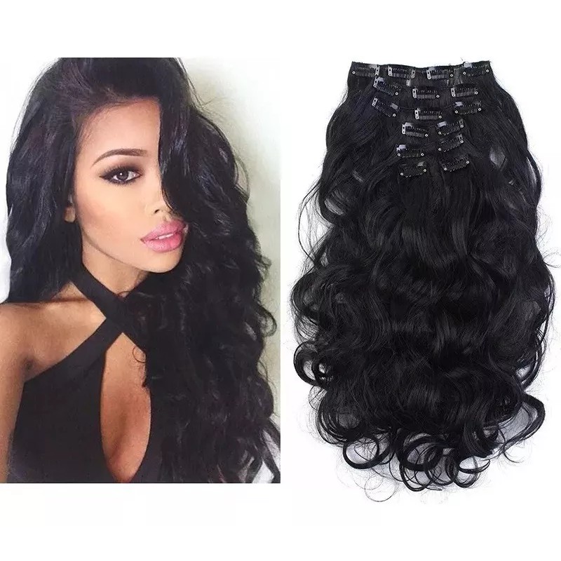 Sarla Kit Set Extensiones De Cabello Clips + Cepillo +desenredante