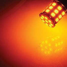 britelites Jtech 2x 1157 BAY15D 33 SMD 2835 LED Yellow Car Signal Light Bulb