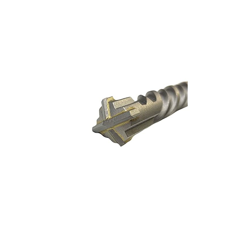 SDS Plus 4-Cutter Carbide-Head Hammer Drill Bit - Drilling Masonry,