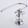 Kabter Crystal Series Brass Toilet Paper Roll Holder, Polished Chrome