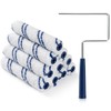 10Pcs 6 Inch Paint Rollers, Microfiber Paint Roller Covers with