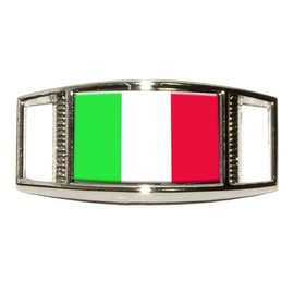Italy Italian Flag Shoe Sneaker Shoelace Charm Rectangular Decoration