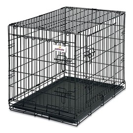 Petmate 30-Inch 2-Door Training Retreats Wire Kennel for Dogs, 30 to 50-Pound