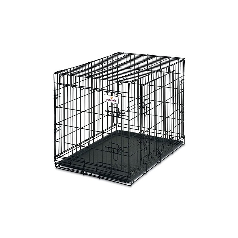 Petmate 30-Inch 2-Door Training Retreats Wire Kennel for Dogs, 30