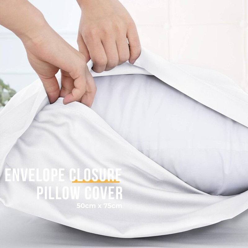 Pillowcases - 4 Pack Housewife Pillowcase Set | Envelope Closure