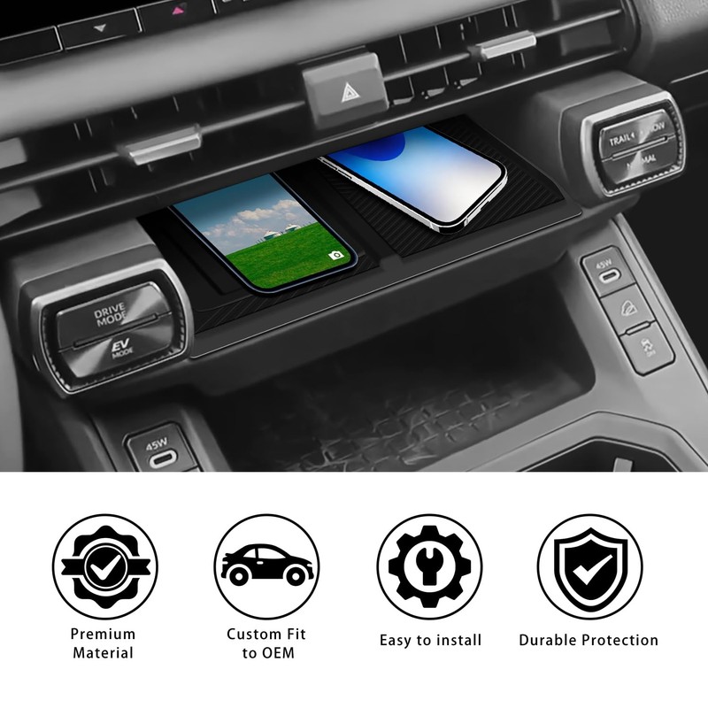 Wireless Charging Protective Mat for Toyota RAV4 2026, Silicone Anti-Slip