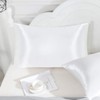 Set of 2 Satin Pillow Covers Envelope Pillowcase for Skin