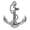 Nautical Ocean Marine Polished Aluminum Metal Ship Anchor Wall Decor