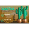 GiftExpress 2 Pack Inflatable 36" Cactus Prop Décor for Mexicano