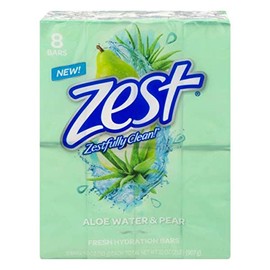Zest Aloe Water & Pear, 8 bars, 4 ounces