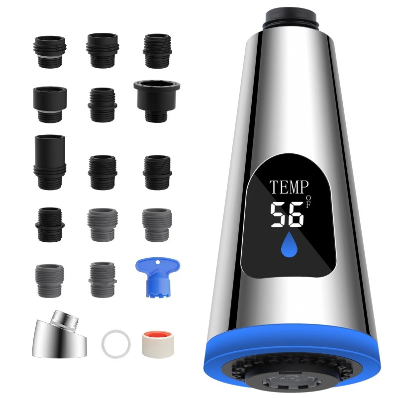 Hibbent LED Pull Down Spray Head Kitchen Faucet Part For