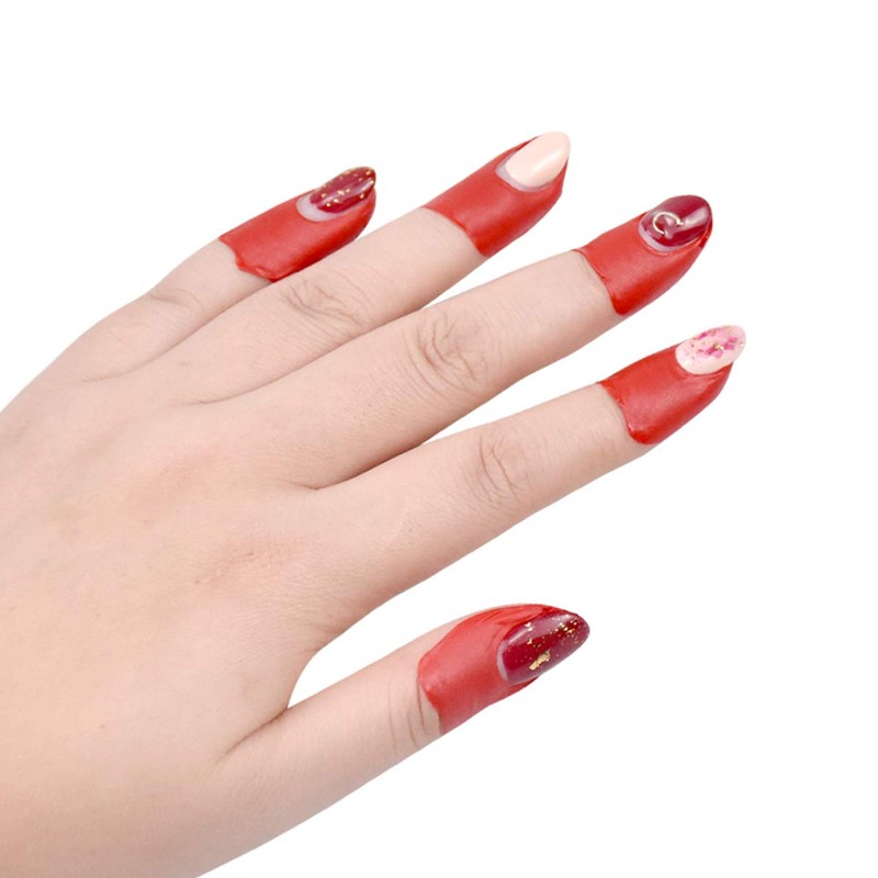 Pack of 80 Nail Polish Protector U-Shape Peel Off Tape,
