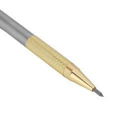 Scriber Tool Engraving Etching Curve Pin Tool Tungsten Carbide Tip Scriber Etching Engraving Scribing Tool for Ceramic/Plate/Sheet Metal Silver 2 Pcs