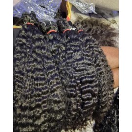 14a Grade Human Hair Bundles Bone Straight Original Burmese Curly Human Hair Wigs Bundles Supplier Hair Extensionscolor: 1 bundle water wave, Stretched Length: 12 inches