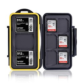 Ares Foto® MC-SD6CF3 Memory Card Protection Box for 3 Compact Flash Cards and 6 SD Cards - New Edition 2017