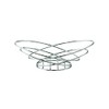 Service Ideas BKWI Wire Basket, Oval, 12.5" x 7.5", Stainless