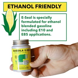 Gasoila Thread Sealant for Ethanol E10 & E85 Applications, Non-Hardening, Non-Toxic, Opaque Dark Green Paste – USA-Made, 1/2 Pint – Ideal for Pipe Threads, Motors, Fuel Lines & More, Brush in Cap