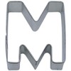 R&M Letter M Cookie Cutter in Durable, Economical, Tinplated Steel