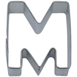 R&M Letter M Cookie Cutter in Durable, Economical, Tinplated Steel