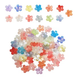 Ximimark 50 PCS Fashion Sweet Three-dimensional Small Cherry Blossom Multicolor Colorful Diy Hairpin Step Rocking Accessories For Women