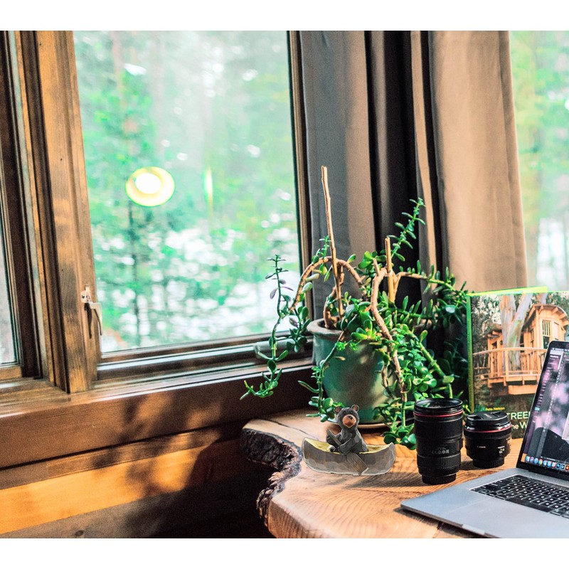 The Bridge Collection Canoeing Black Bear Rustic Outdoors Cabin Decor