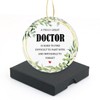 Doctor Christmas Tree Ornament Ceramic Ornament Keepsake Double-Sided Printing with