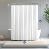 downluxe Waterproof Fabric Shower Curtain Liner - Soft Cloth Shower