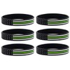 (6-Pack) Thin Green Line American Flag Bracelets - Bulk Pack