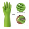 3 Pairs Rubber Cleaning Gloves for Household - Reusable Dishwashing