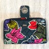 Vera Bradley RFID Turnlock Wallet Falling Flowers Large Green NWT