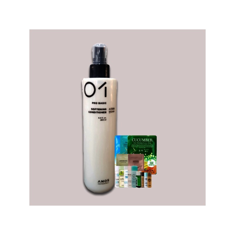 Amos Softening Conditioner 250ml + 1 Random Item / 아모스