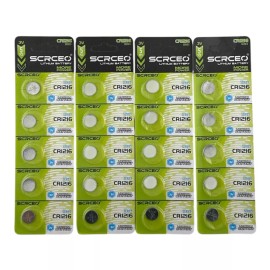 SCRCEO Lot Lithium Battery SCRCEO 3V CR1216 CR 1216 BR1216 DL1216 Remote Button Cell - 5