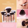 Jessup Juego Pinceles Maquillaje Profesional Piezas Blanco Base Polvo Natural