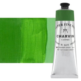Charvin Professional Artist Quality Oil Paints, Natural Color Themed Hues, Cinnabar Green Medium 150 ml