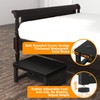Step Stools for Adults Kids with Non-Slip Rubber Feet, Heavy