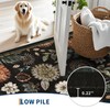 GarveeHome 9x12 Floral Washable Area Rug: Large Living Room Area