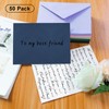 LIKAJON 50 Pack A7 Envelopes, Navy Blue Greeting Card Envelopes