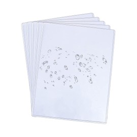 10 Pcs Heavy Duty Sheet Protector, Clear Document Folder Project Pocket, 8.5 x 11 Inch Hard Plastic Sheet Protectors, Waterproof Page Protectors for Photos, Papers, and Document Handling & Circulation