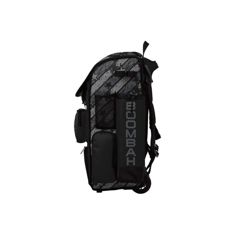 Boombah Superpack Hybrid Rolling Bat Bag - USA Freedom Black
