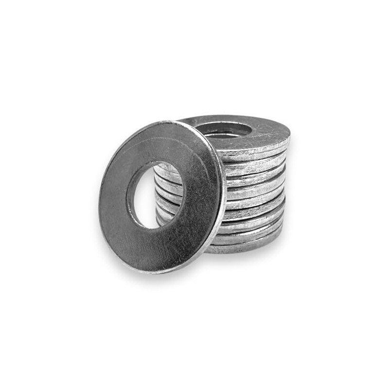 BCP Fasteners 100 Pack 1/4" Zinc Plated USS Flat Washers