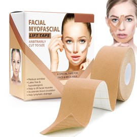 Tkekruh Face Lifting Tape 2.5 cm x 5 m, Face Tape Against Wrinkles, Multifunctional Anti Wrinkle Face Tape, Wrinkle Plaster, Anti-Wrinkle Patches, for Firming and Firming the Skin, Firm