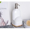 Clasin Home Kitchen Soap Dispenser with Sponge Holder, Refillable Acrylic