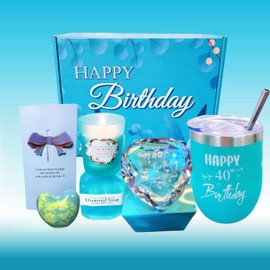 40th Birthday Gifts Women, Happy 40th Birthday Gifts for Women Her,40th Birthday Gift Ideas, 40 Year Old Birthday Gifts for Women, Gift Idea for 40 Year Old Woman, Mother, Sister, Wife, Aunt