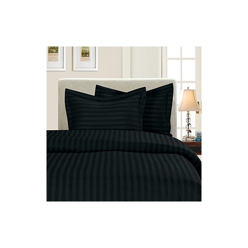 Elegant Comfort 1500 Thread Count -Damask Stripes- Egyptian Quality Luxurious